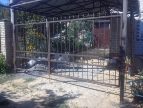 Решетчатые ворота распашные - пример 12 фото в Урень